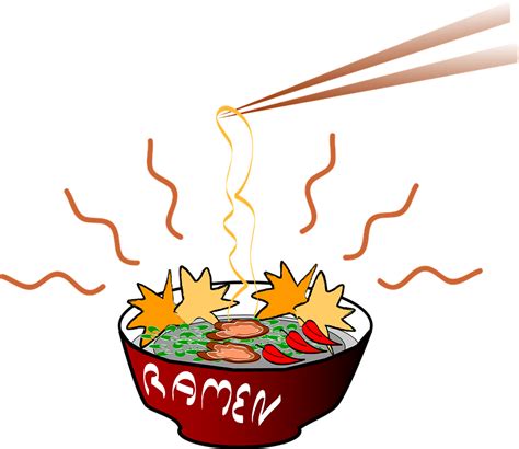 Mie Jepang Makanan Cepat Gambar Vektor Gratis Di Pixabay
