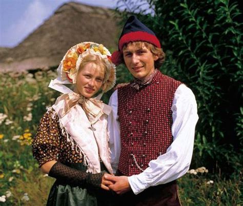Danish Couple In Traditional Costumes Denmark Northern Europe Beautiful People Around The