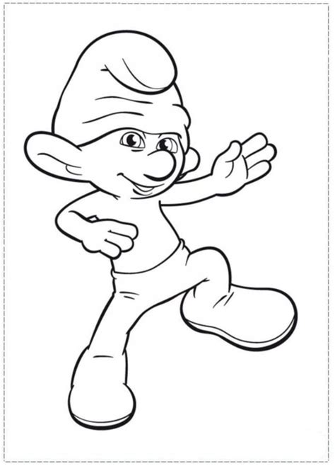 Clumsy Smurf Coloring Pages