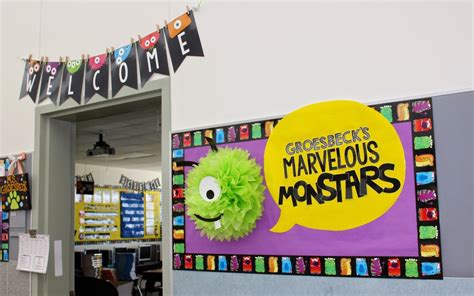 monster themed classroom decorations monster theme classroom decor editable banner by