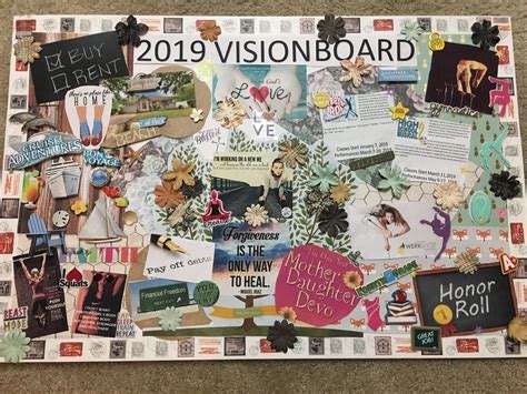 2019 Mother Daughter Vision Board Vision Board Sample Vision Board
