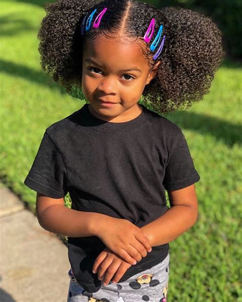 Pin By Beautiful Black Kids A Black On Kids Natural Hairstyles Kids
