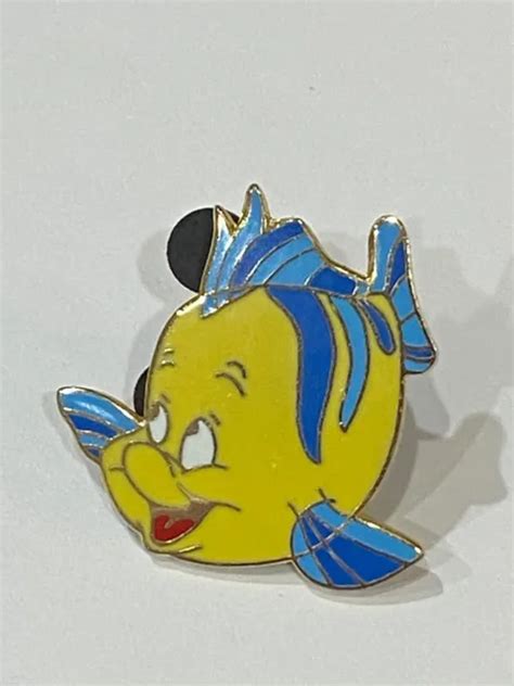 Flounder Fish Little Mermaid Core Ariel Friend Character Disney Pin A3