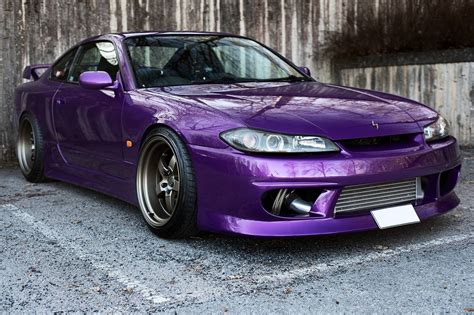 Purple Coupe Nissan Silvia Spec R Japanese Cars JDM S15 Silvia S15