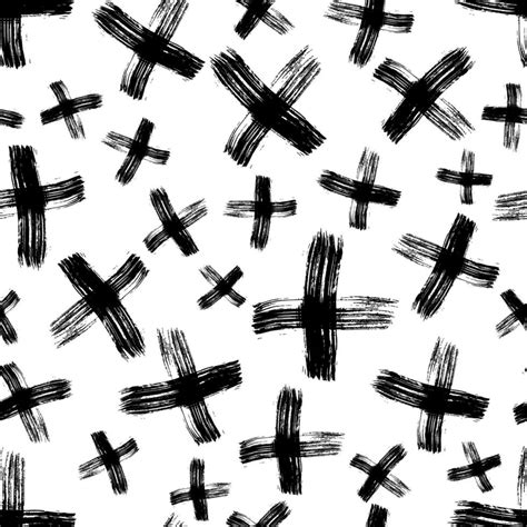 seamless pattern with hand drawn cross symbols 28538171 vector art at vecteezy