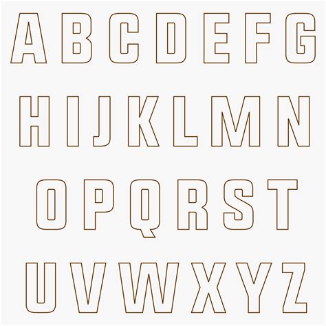 Bubble Letters Cut Out Printable Alphabet Letters 5 Inch 7 Best