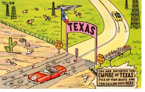 Vintage Texas You Are Entering The Empire Of Texas Pick Up Your Boots And Ten Gallon Hats