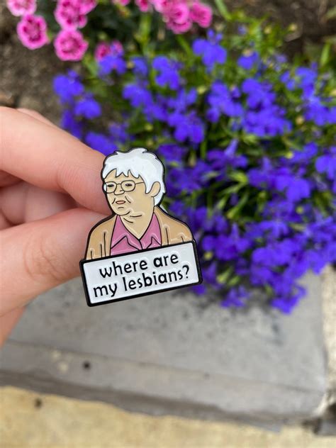 Where Are My Lesbians Enamel Pin Lesbian Pin Lgbt Pins Etsy Uk