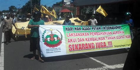 Aksi SPI Pasaman Barat Rayakan Hari Perjuangan Petani Internasional Serikat Petani Indonesia