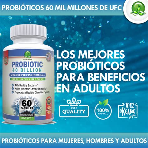 Probióticos 60 Mil Millones De Ufc Probióticos Para Mujeres Hombres