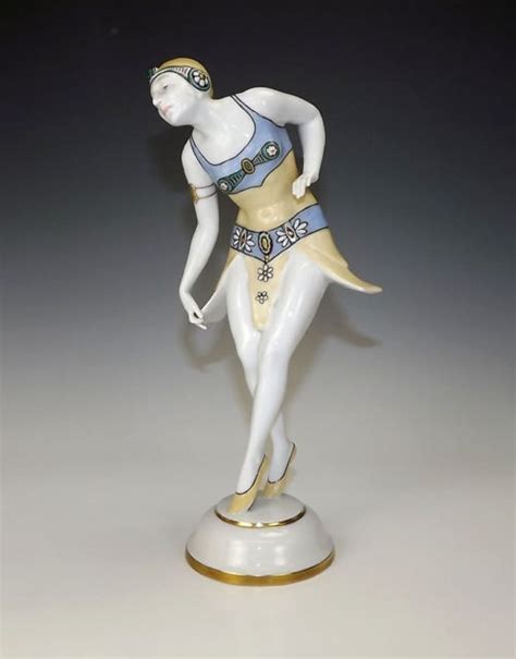 Lorenz Hutschenreuther Porcelain Dancing Lady Figurine Art Deco Art