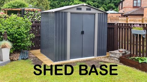 How To Build Paving Slabs Garden Shed Base Youtube