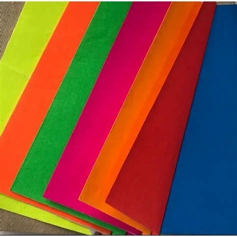 Colored Fluorescent Paper Gsm 80 120 For For Home Purpose At Rs