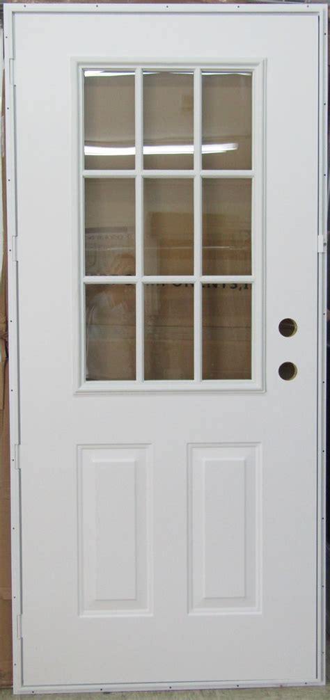 5500 Series Kinro Outswing Steel Entry Door 6 Panel Style With Cottage