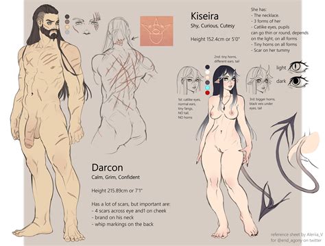 Ocs Kiseira And Darcon Ref Sheet Commission By Lerapi Hentai Foundry