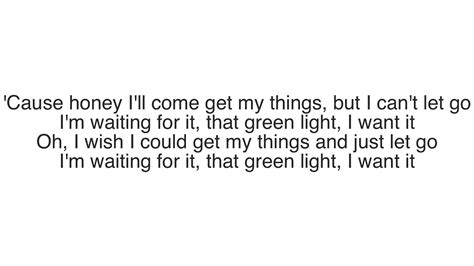 Lorde says 'green light' is her first heartbreak song, explains 'beach' lyric. Lorde - Green Light lyrics - YouTube