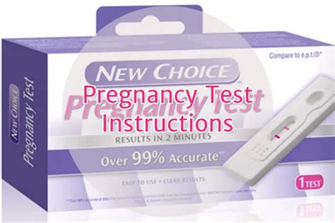 Pregnancy Test Instructions How To Take Home Pt