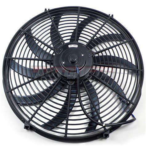 16 Electric Fan 2300 Cfm Radiator Cooling Curved Blades Streethotrod Chevy Ford Ebay