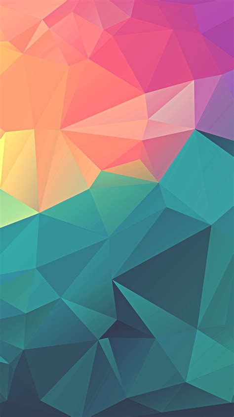 Colorful Polygon Geometric Art Iphone Wallpaper Iphone Wallpapers