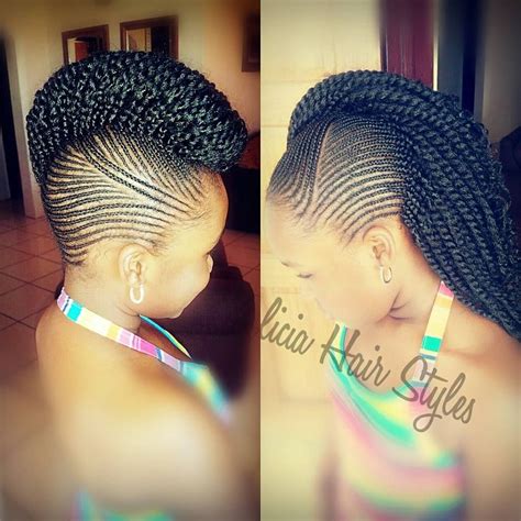 Stunningly Cute Ghana Braids Styles For 2020 Lab Africa Braided Mohawk Hairstyles Hairstyle