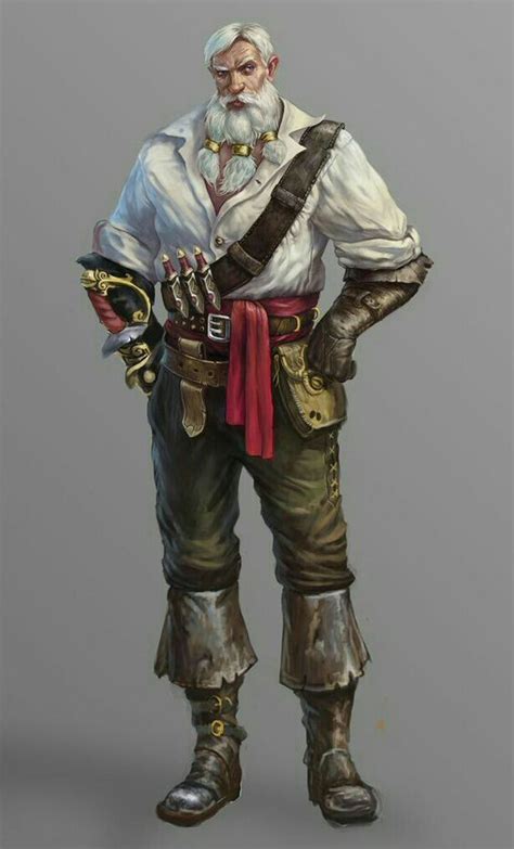 Male Old Human Pirate Pathfinder Pfrpg Dnd Dandd D20 Fantasy