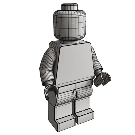 Lego Minifigure Base Mesh 3d Model Tr