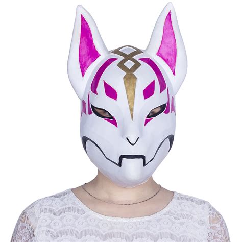 2018 Custom Fortnite Fox Drift Latex Mask Halloween Latex Mask Full