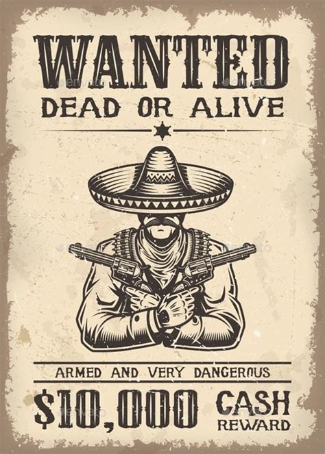 Western Wanted Poster Clipart