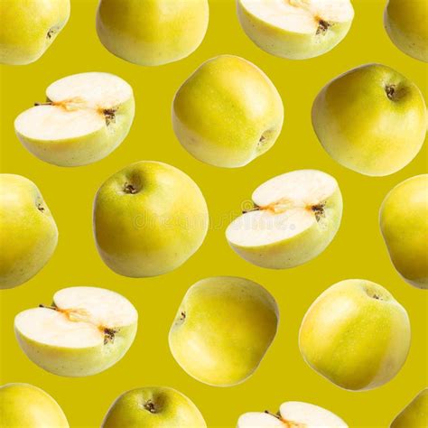 Seamless Texture From Green Apples Stock Photo Image Of Apples