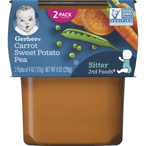 Gerber Carrot Sweet Potato Pea Baby Food 4 Oz From Smart And Final