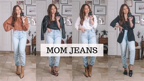 How To Style Mom Jeans 8 Outfits Youtube