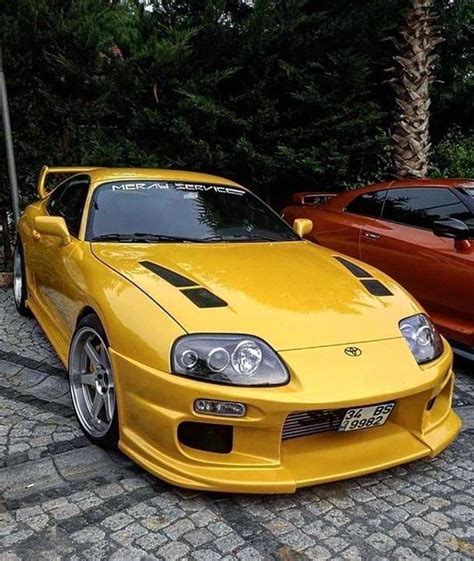 Toyota Supra Yellow Toyota Supra Mk4 Toyota Supra Jdm Cars Images And
