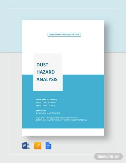 Dust Hazard Analysis Examples Format Pdf Examples