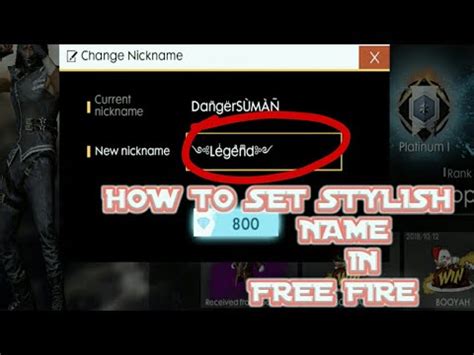 Add your names, share with friends. How To Set Stylish Name In Free FireBakchodi - YouTube
