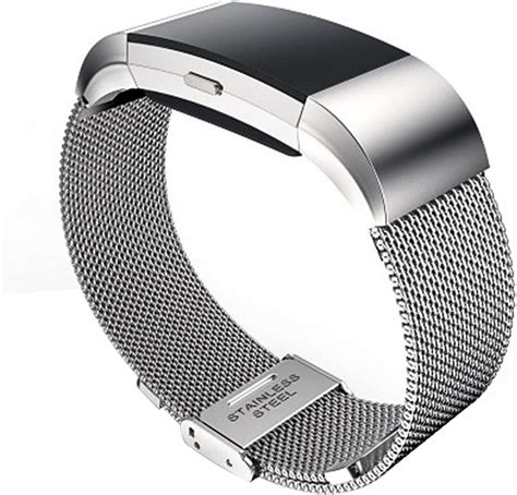 Fitbit Charge 2 Armband Edelstahl Metall Ersatz Smart Watch Band