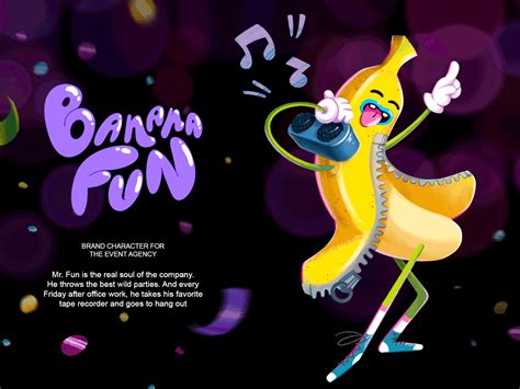 Banana Fun Brand Character On Behance