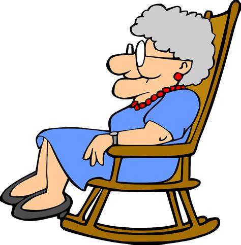 Grandma Resting Public Domain Vectors