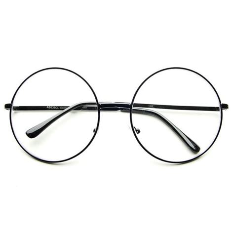 oversized large clear lens retro round circle glasses eyeglasses in black r321 ebay