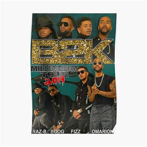 Vintage 9039s Inspired B2k Millenium Tour B2k Poster For Sale By