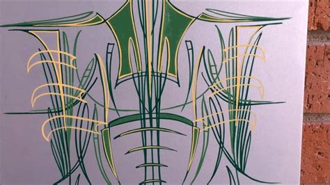 Authentic Hand Pinstriping Tiki Design Youtube