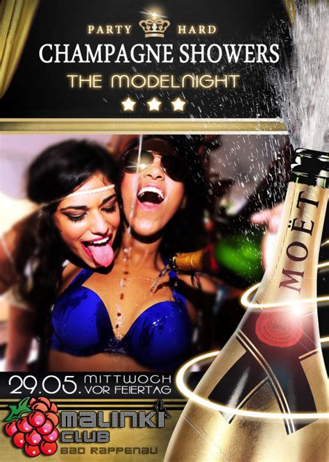 Bilder Champagne Showers The Modelnight Malinki Club In Bad Rappenau 29052013