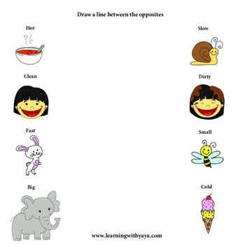 Opposites Worksheet by Learning with Yaya | Teachers Pay ...