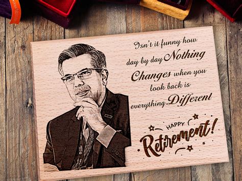 Amazon Com Personalized Retirement Gift Wood Engraved Retirement My