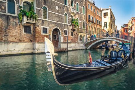 A Closeup Of A Gondola In Venice Italy Editorial Stock Photo Image