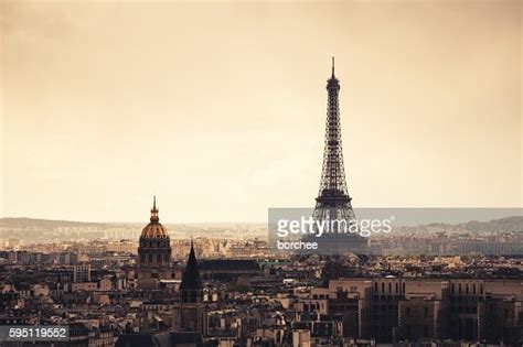 Paris Cityscape With Eiffel Tower High Res Stock Photo Getty Images