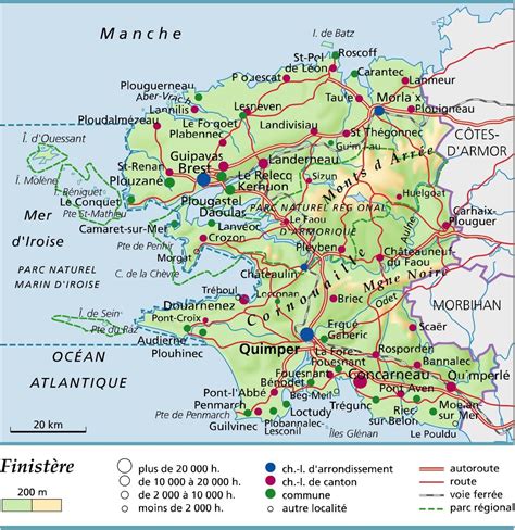 Map Of Brittany Bretagne Region In France Welt Atlas De Artofit