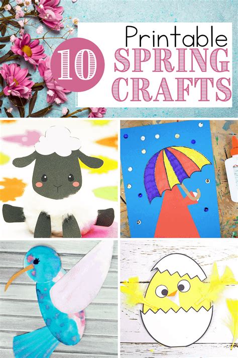 10 Exciting Printable Spring Crafts For Preschoolers