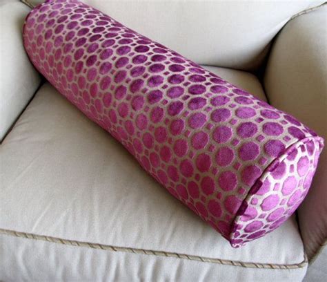 Pillows interior throw pillows design weaving decor handcraft tribal patterns decorative pieces. RADIANT ORCHID / MAGENTA Velvet Long Bolster Pillow 7x27 ...