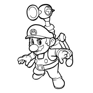 Super Mario Bros kleurplaten Leuk voor kids