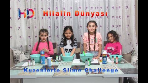 kuzenlerle muhteşem slime challenge yaptık eğlenceli Çocuk videosu youtube